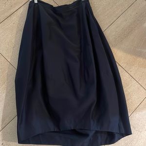 COS Navy Balloon Midi Skirt SIZE 12